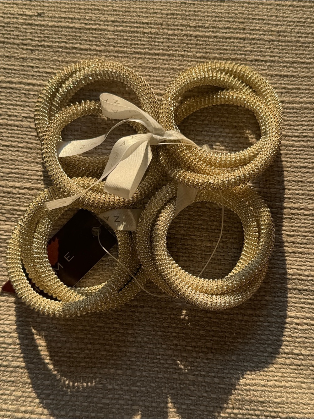 Zara Home Napkin Rings Set of 4 NWT